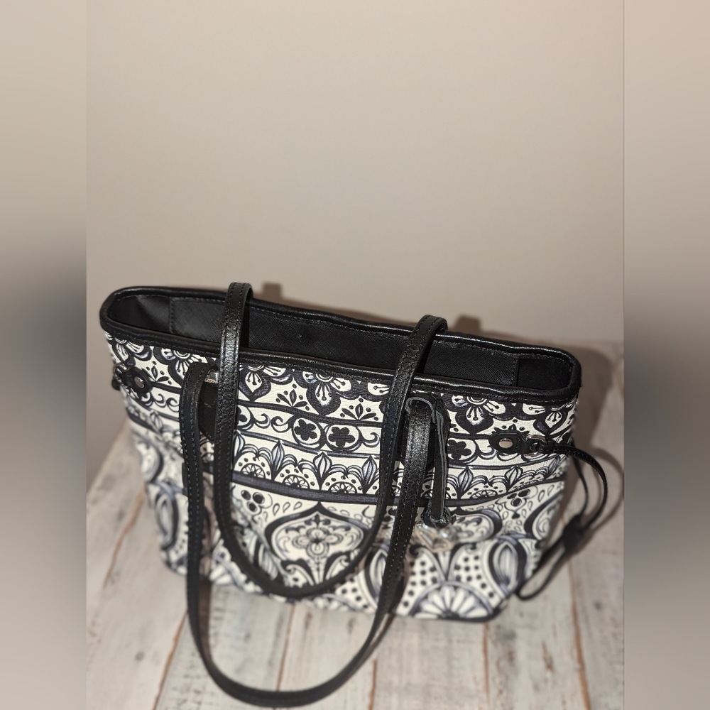 Brighton Casablanca Amara Morocan Coated Canvas Tote Bag - Picture 8 of 9